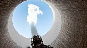 Thermal power plant interior