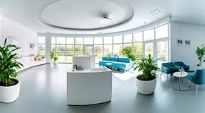 Retail health clinic lobby